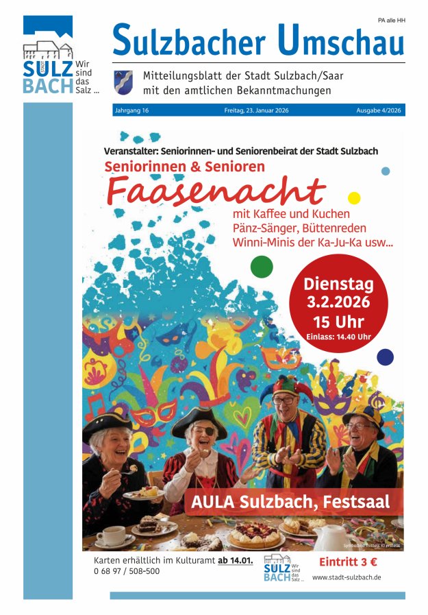 Sulzbacher Umschau Titelblatt 04/2026