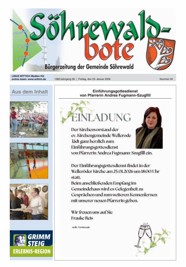 Söhrewaldbote Titelblatt 04/2026