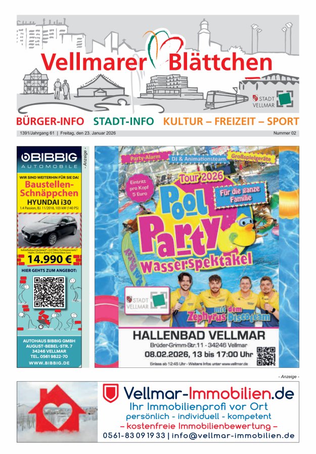 Vellmarer Blättchen Titelblatt 02/2026