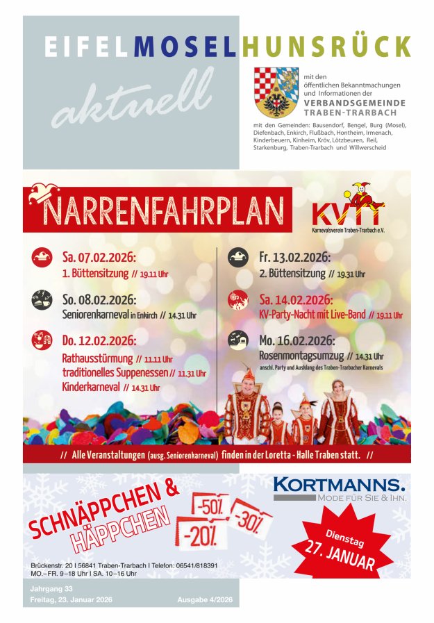 Eifel-Mosel-Hunsrück aktuell VG Traben-Trarbach Titelblatt 04/2026