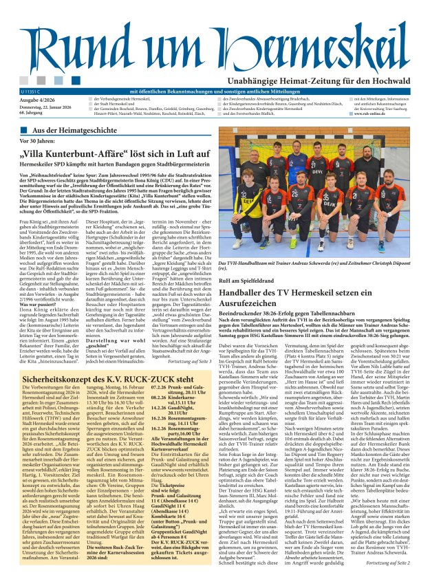 Rund um Hermeskeil Titelblatt 04/2026