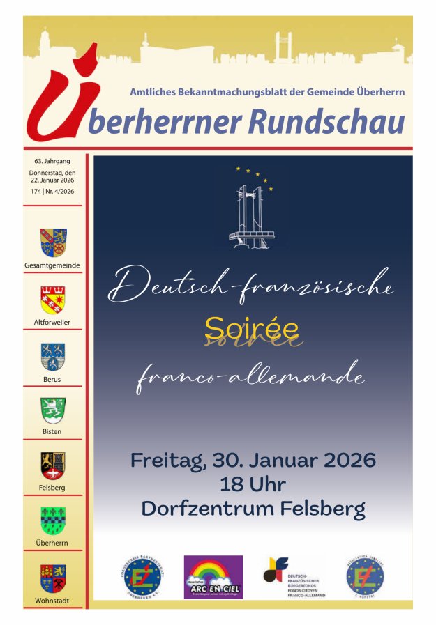 Überherrner Rundschau Titelblatt 04/2026