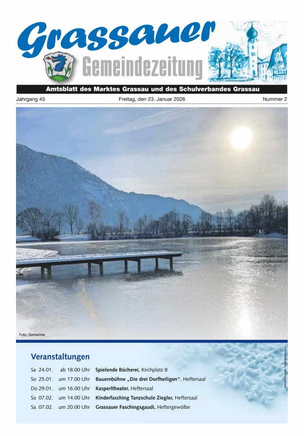 Grassauer Gemeindezeitung Titelblatt 02/2026
