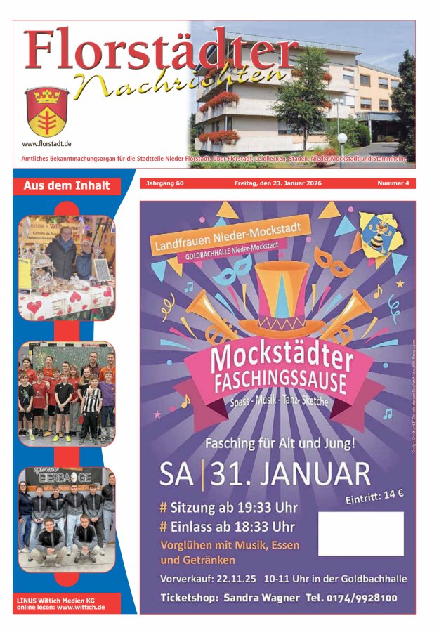 Florstädter Nachrichten Titelblatt 04/2026
