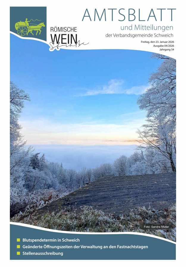 Amtsblatt VG Schweich Titelblatt 04/2026