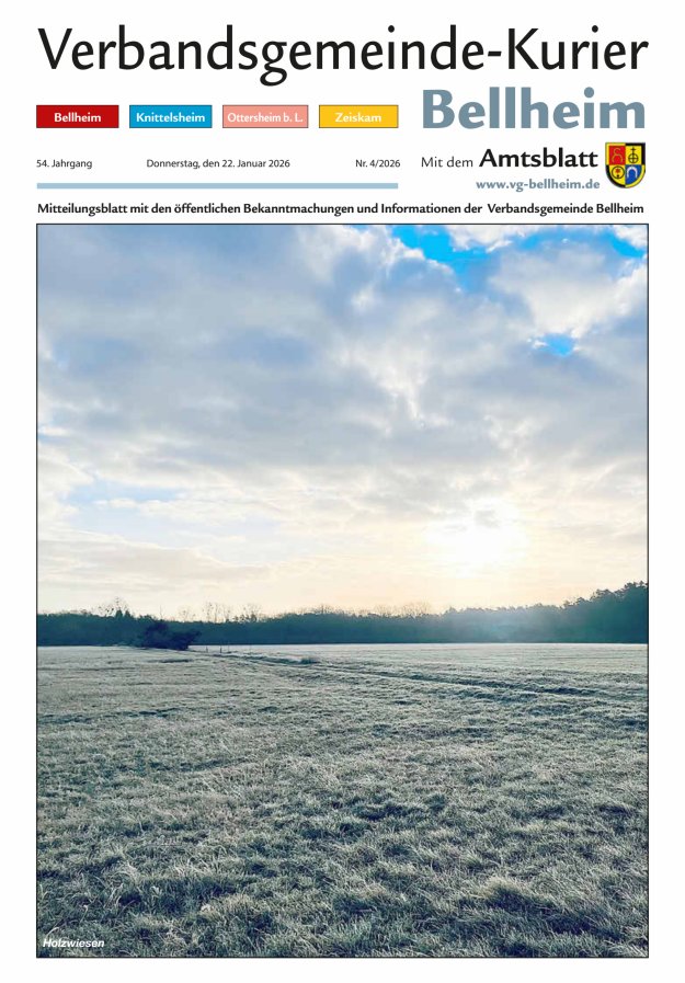 Verbandsgemeinde-Kurier Bellheim Titelblatt 04/2026