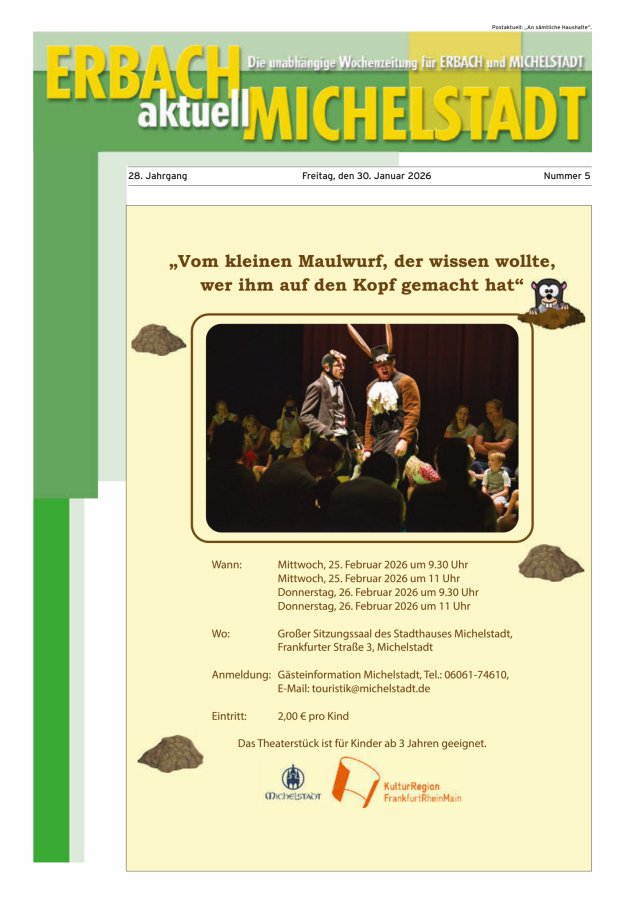 Erbach-Michelstadt aktuell Titelblatt 05/2026