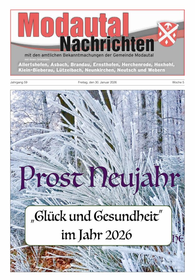 Modautal-Nachrichten Titelblatt 03/2026