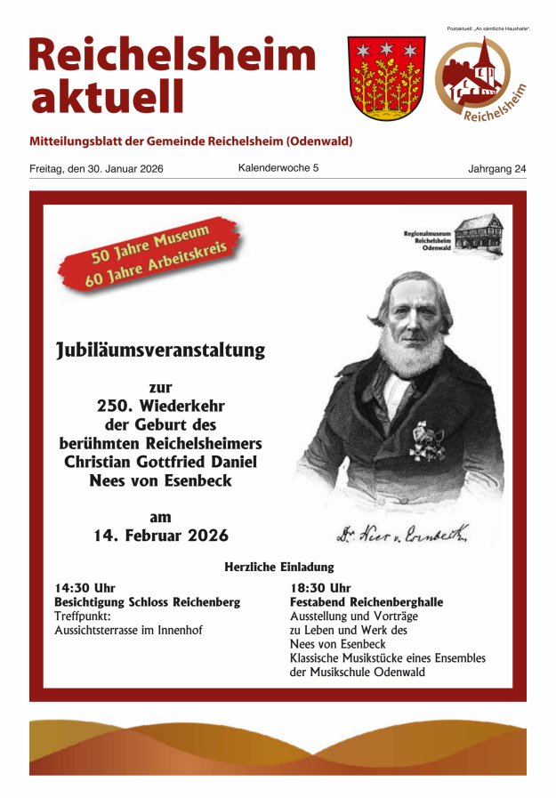 Reichelsheim aktuell - Amtsblatt der Gemeinde Reichelsheim(Odenwald) Titelblatt 05/2026