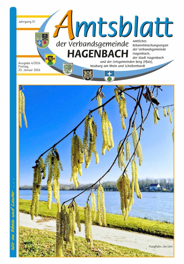 Amtsblatt der VG Hagenbach Titelblatt 04/2026