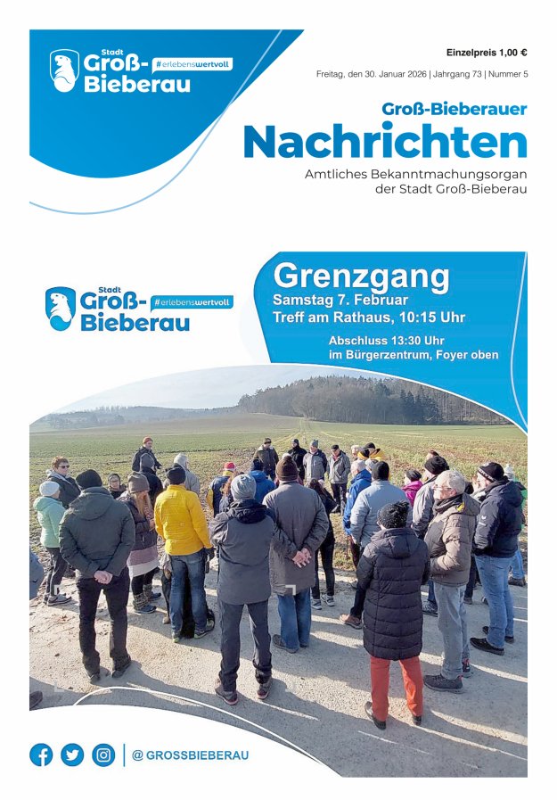 Groß-Bieberauer Nachrichten Titelblatt 05/2026