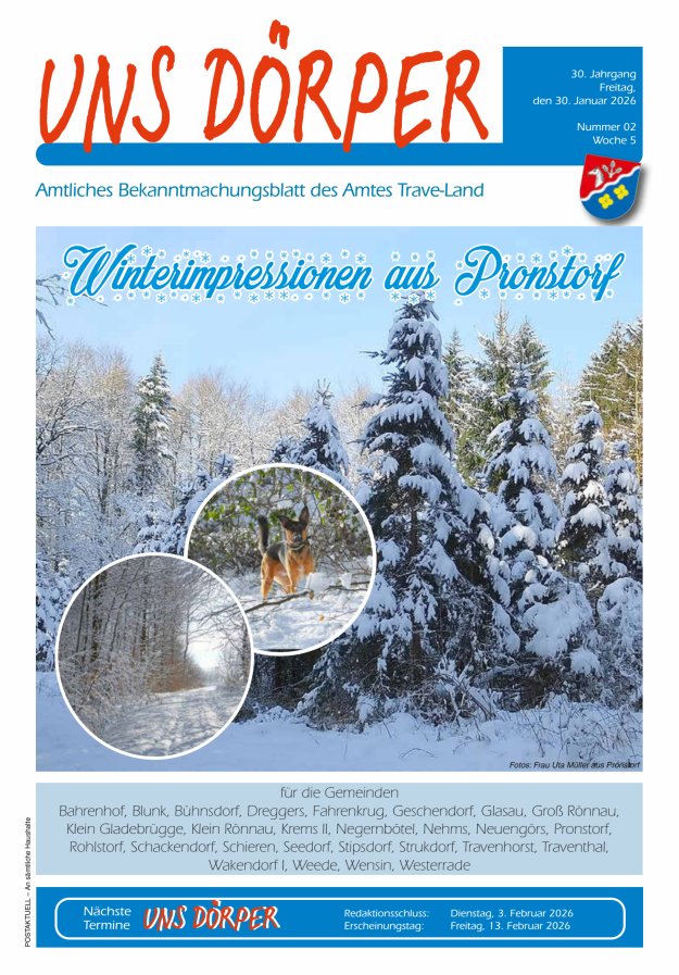 Uns Dörper Titelblatt 02/2026