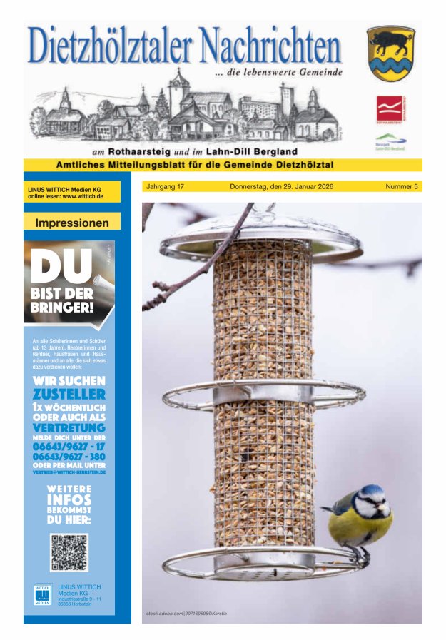Dietzhölztaler Nachrichten Titelblatt 05/2026