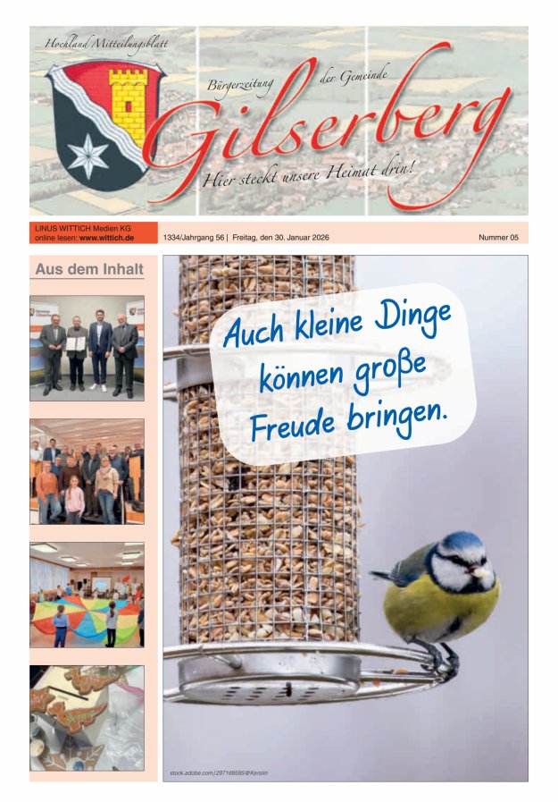 Hochland Mitteilungsblatt Gilserberg Titelblatt 05/2026