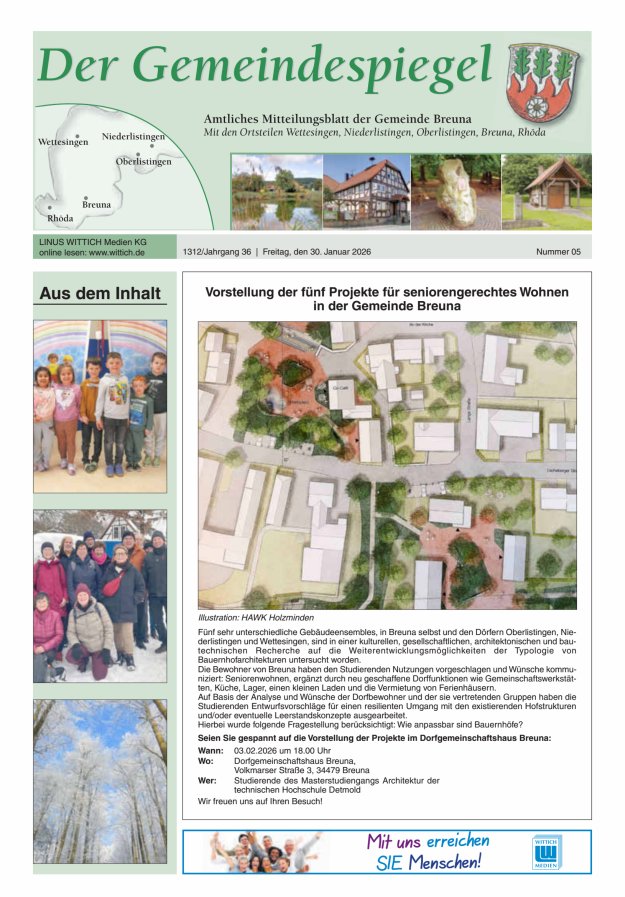 Der Gemeindespiegel (Breuna) Titelblatt 05/2026