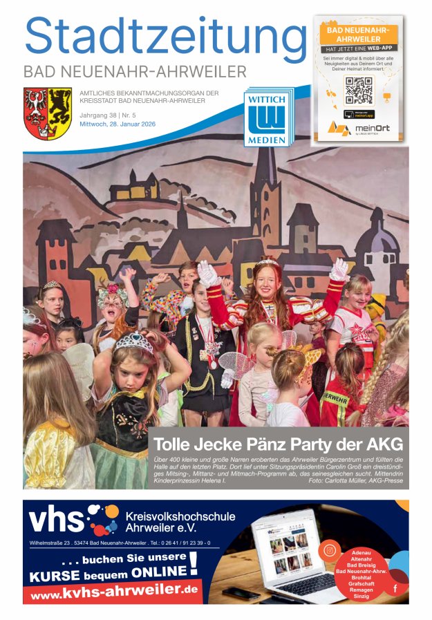 Stadtzeitung Bad Neuenahr-Ahrweiler Titelblatt 05/2026
