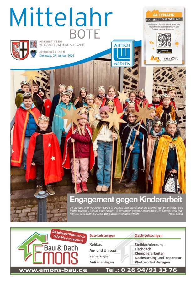 Mittelahr Bote Titelblatt 05/2026