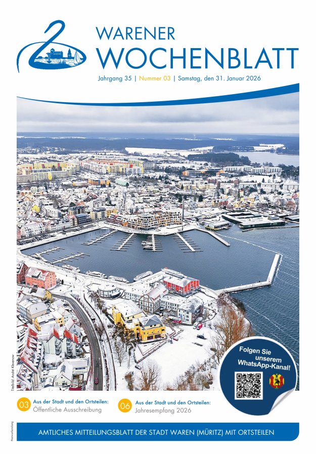 Warener Wochenblatt Titelblatt 03/2026
