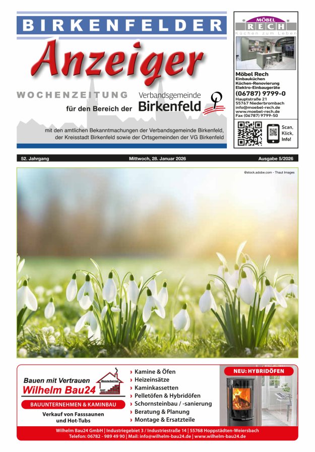 Birkenfelder Anzeiger Titelblatt 05/2026