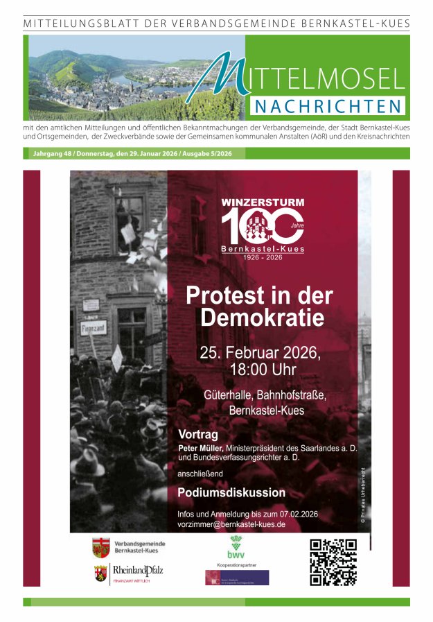 Mittelmosel-Nachrichten VG Bernkastel-Kues Titelblatt 05/2026