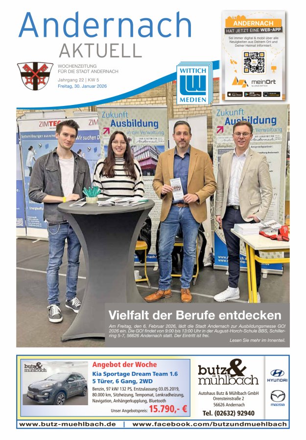 Andernach aktuell Titelblatt 05/2026