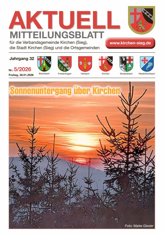Aktuell - Mitteilungsblatt für die VG Kirchen (Sieg) Titelblatt 05/2026