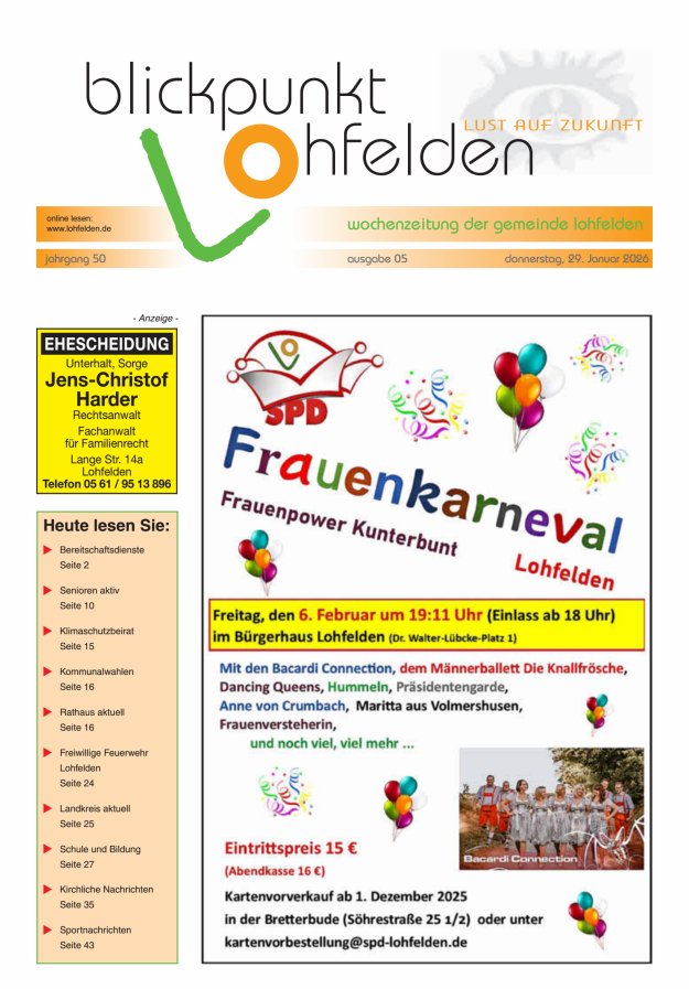 Blickpunkt Lohfelden Titelblatt 05/2026
