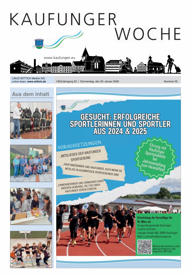 Kaufunger Woche Titelblatt 05/2026