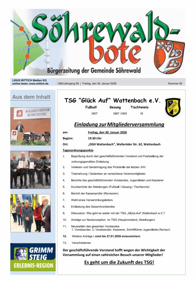 Söhrewaldbote Titelblatt 05/2026