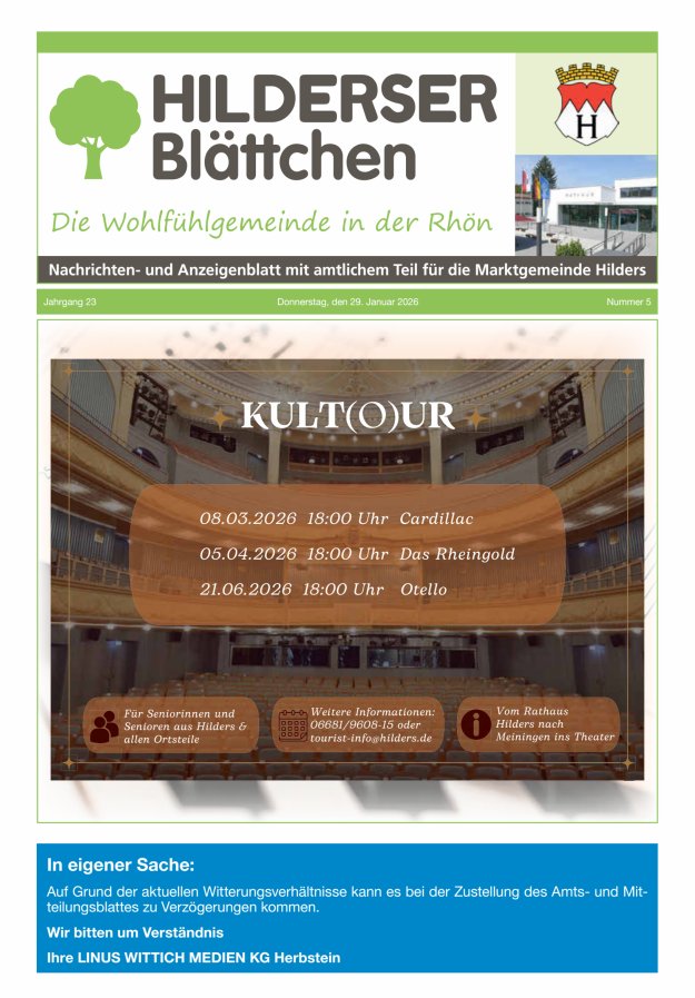 Hilderser Blättchen Titelblatt 05/2026