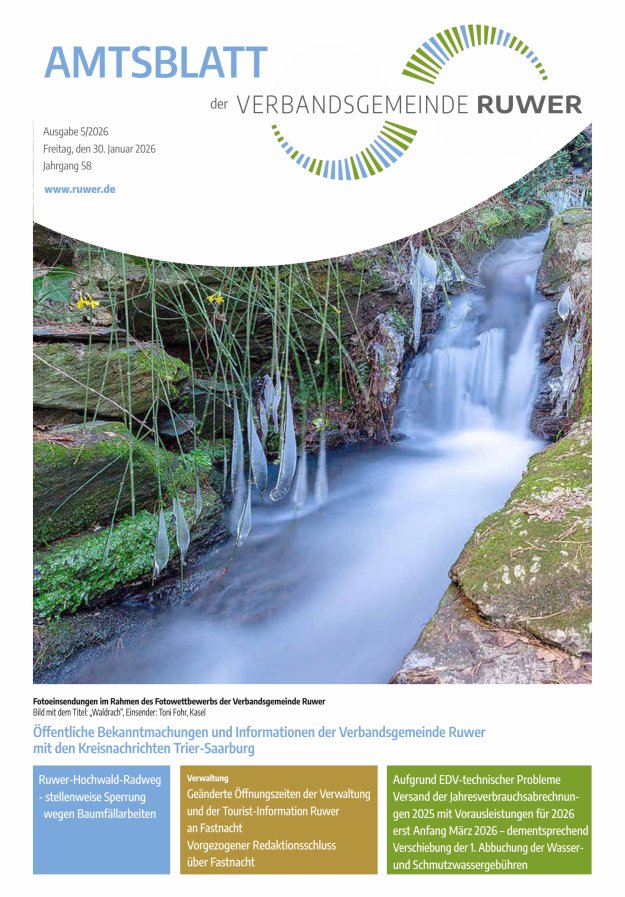 Amtsblatt VG Ruwer Titelblatt 05/2026