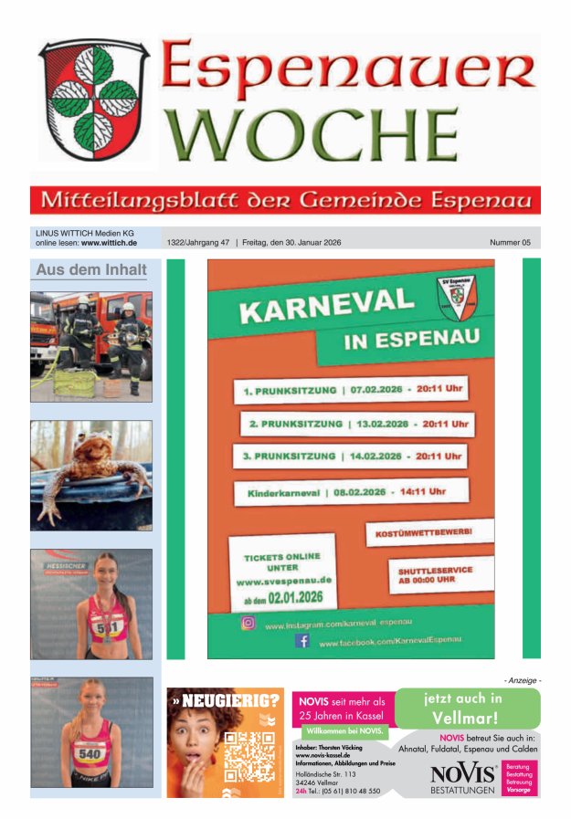 Espenauer Woche Titelblatt 05/2026