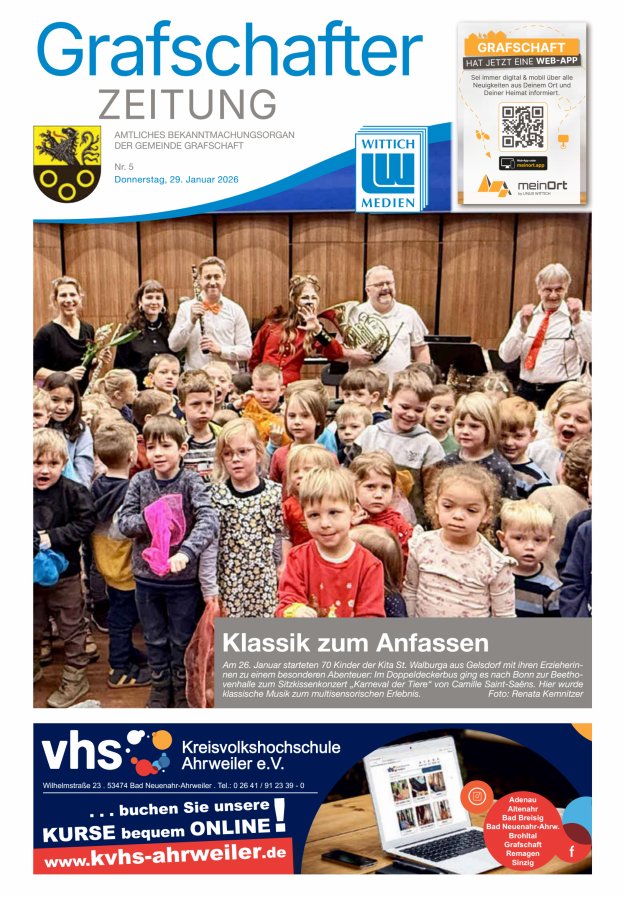 Grafschafter Zeitung Titelblatt 05/2026
