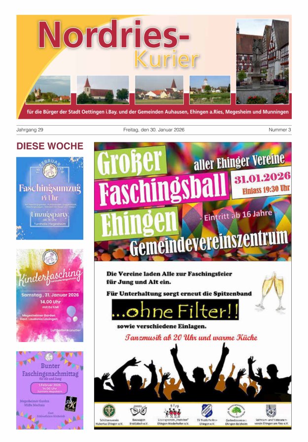 NordRies-Kurier Titelblatt 03/2026