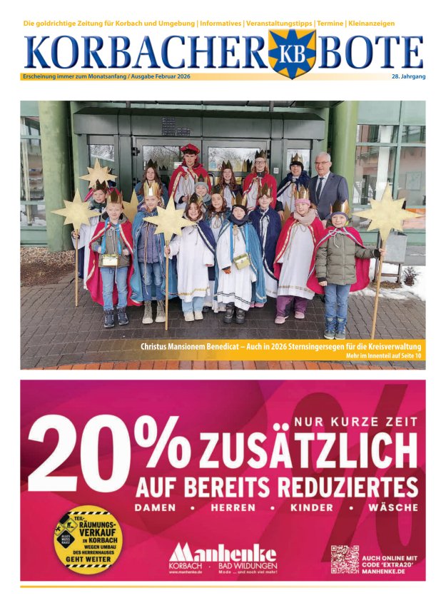 Korbacher Bote Titelblatt 01/2026