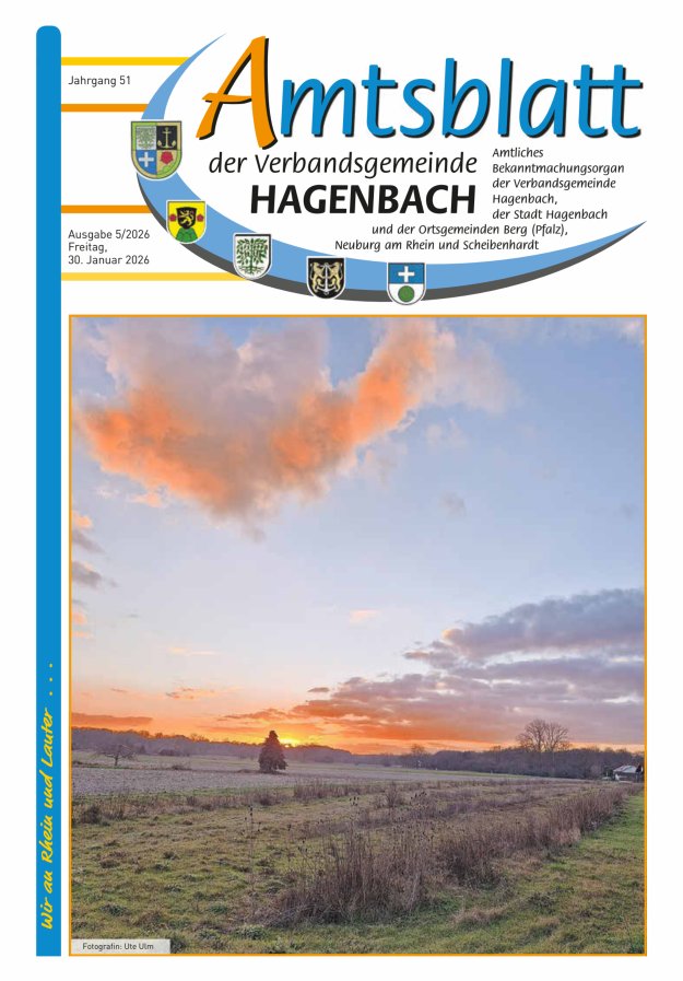 Amtsblatt der VG Hagenbach Titelblatt 05/2026