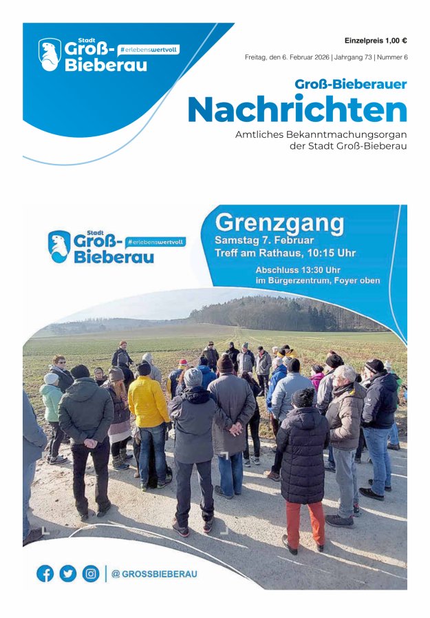 Groß-Bieberauer Nachrichten Titelblatt 06/2026