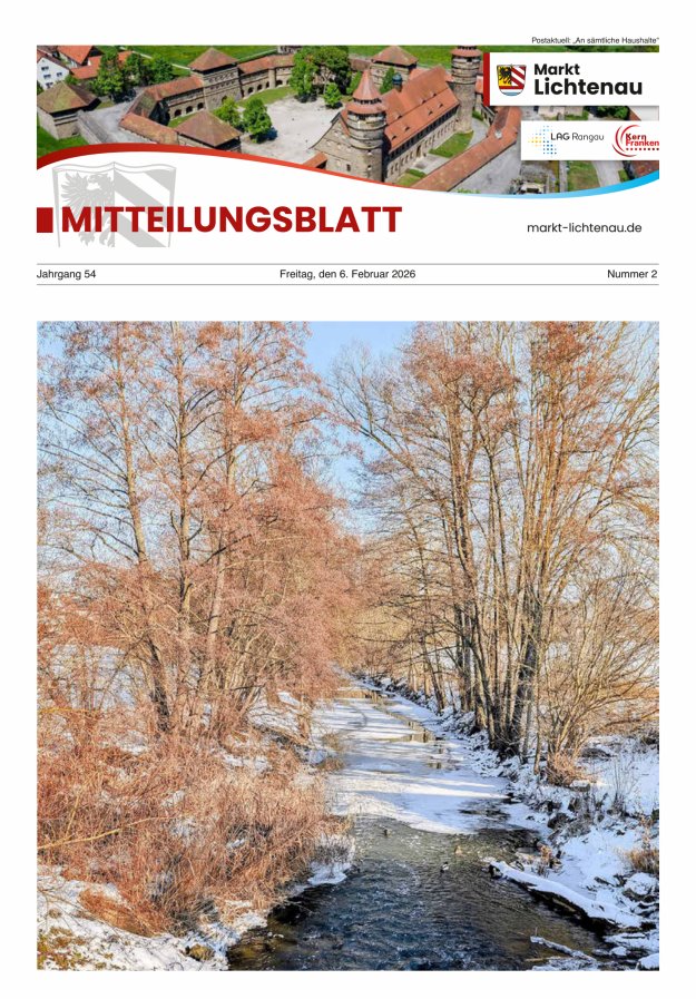 Markt Lichtenau in Bayern Titelblatt 02/2026