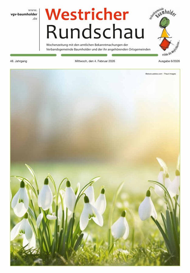 Westricher Rundschau VG Baumholder Titelblatt 06/2026