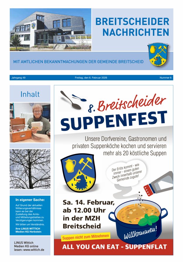 Breitscheider Nachrichten Titelblatt 06/2026
