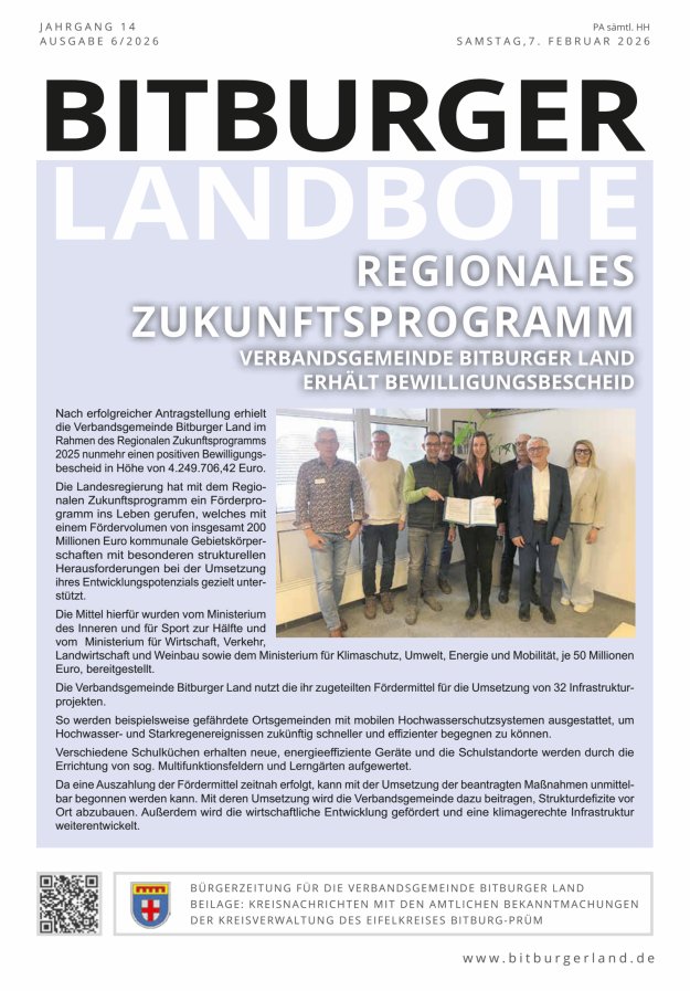 Bitburger Landbote Titelblatt 06/2026