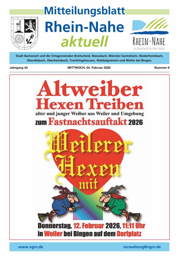 Rhein-Nahe aktuell Titelblatt 06/2026