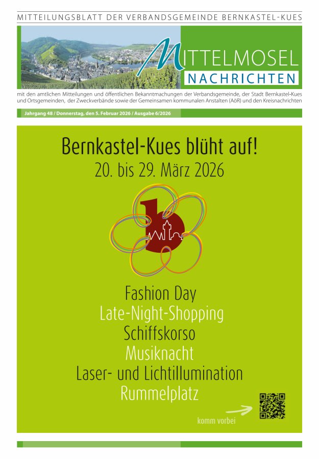 Mittelmosel-Nachrichten VG Bernkastel-Kues Titelblatt 06/2026