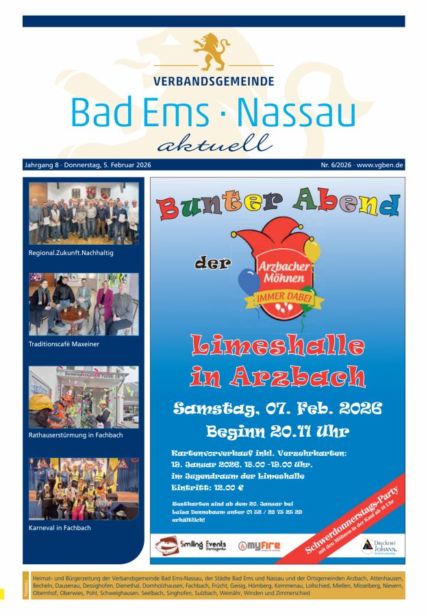Bad Ems-Nassau aktuell Ausgabe Nassau Titelblatt 05/2026