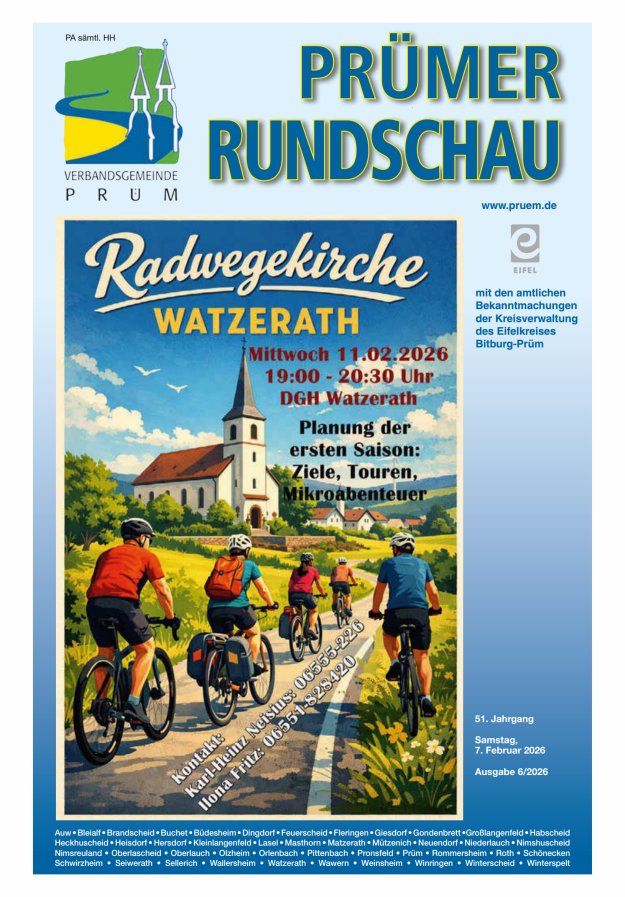 Prümer Rundschau Titelblatt 06/2026