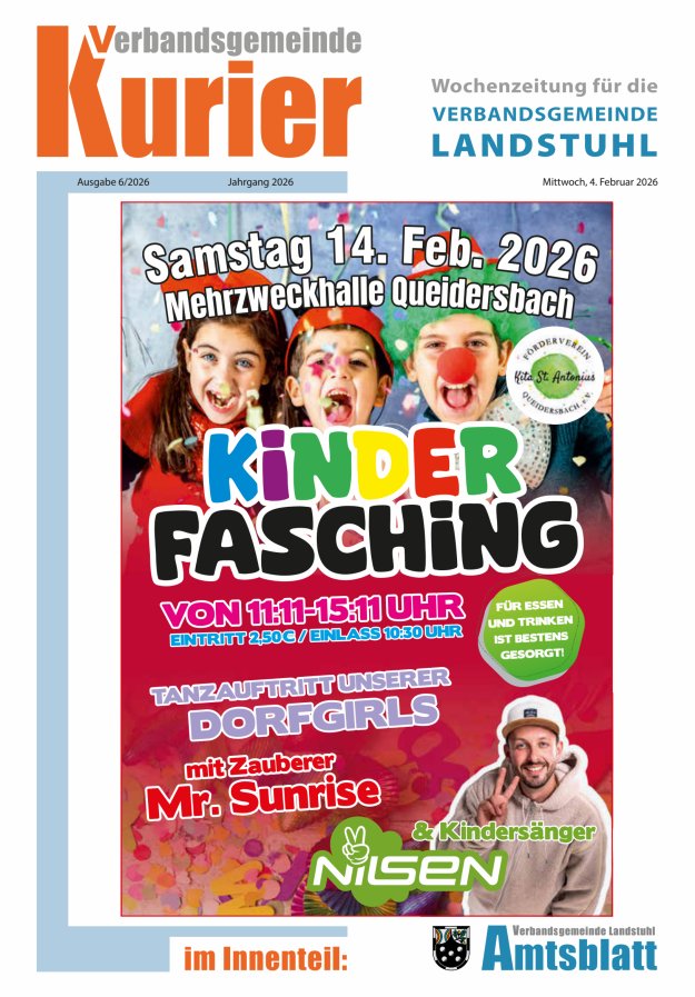Verbandsgemeinde Kurier Landstuhl Titelblatt 06/2026