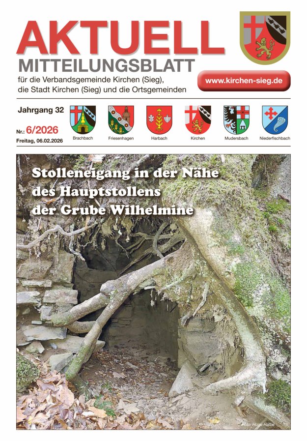 Aktuell - Mitteilungsblatt für die VG Kirchen (Sieg) Titelblatt 06/2026