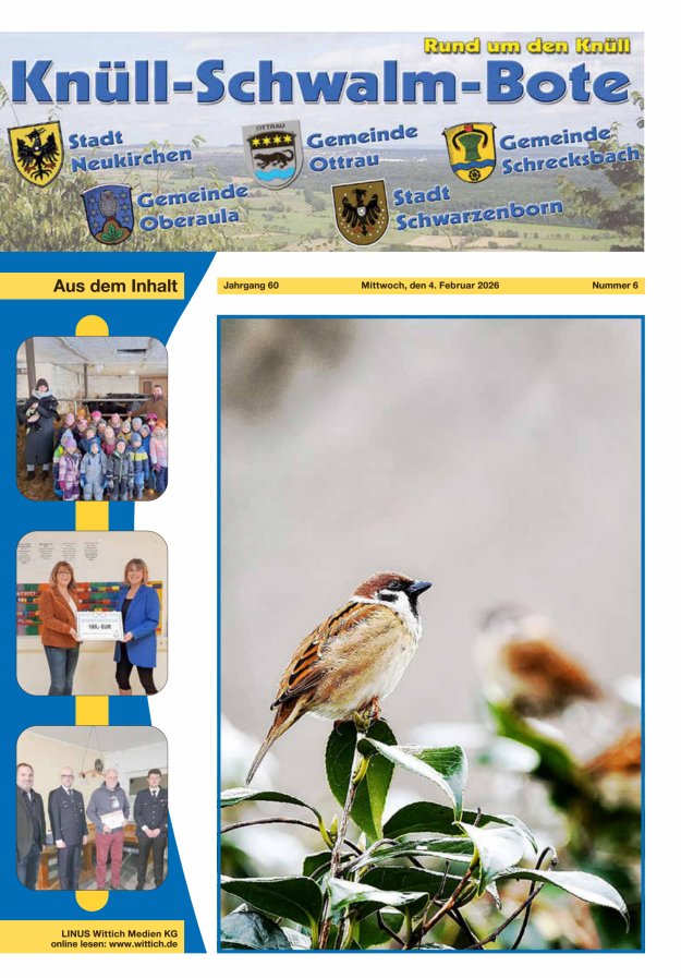 Knüll-Schwalm-Bote Titelblatt 06/2026