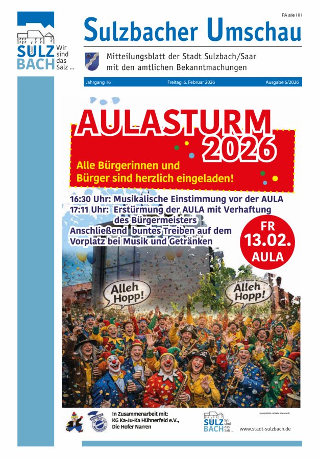 Sulzbacher Umschau Titelblatt 06/2026