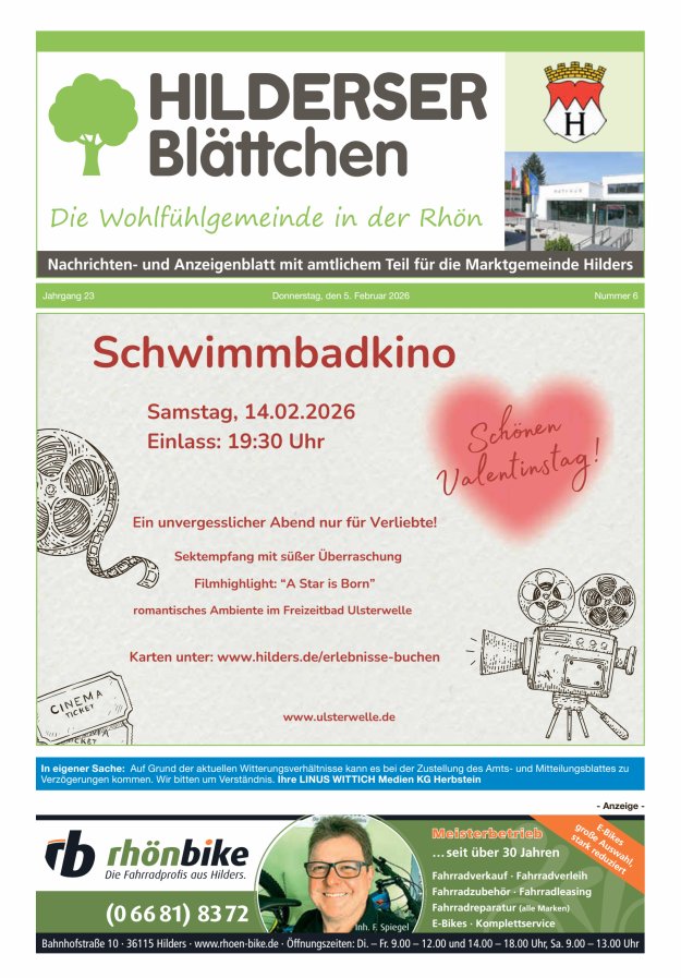 Hilderser Blättchen Titelblatt 06/2026